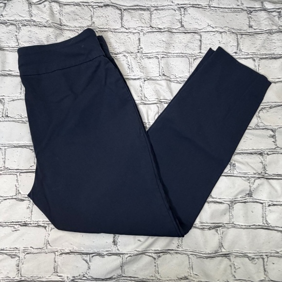 Van Heusen Pants - Van Heusen Navy Blue Stretchy Straight Leg Pants